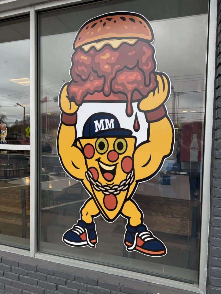 The beef-slinging pizza at Mad Matt's